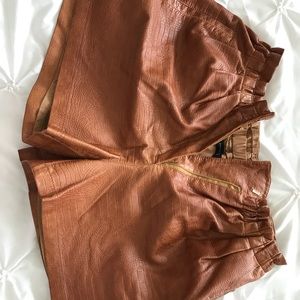 Zara Shorts - Brown faux leather shorts Zara Shorts - Brown faux leather shorts
